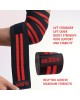 Elbow Wraps for Weightlifting Black/Red - 40"