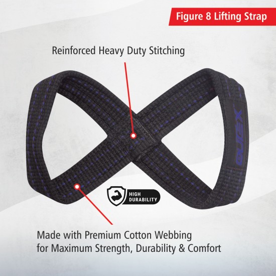 Figure 8 Lifting Straps Black/Blue