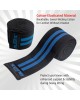 Knee Wraps for Weightlifting Black/Blue, 80"