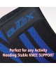 Knee Wraps for Weightlifting Black/Blue, 80"