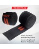 Knee Wraps for Weightlifting Black/Red, 80"