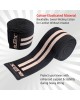 Knee Wraps for Weightlifting Black/White, 80"