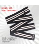 Knee Wraps for Weightlifting Black/White, 80"