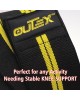 Knee Wraps for Weightlifting Black/Yellow, 80"