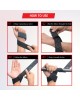 Lifting Wrist Straps Black with Black Silicone 24 inch