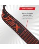 Lifting Wrist Straps Black with Red Silicone 24 inch