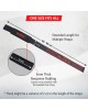 Lifting Wrist Straps Black with Red Silicone 24 inch