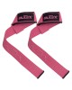 Lifting Wrist Straps Pink with Silicone 24 inch