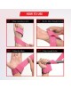 Lifting Wrist Straps Pink with Silicone 24 inch