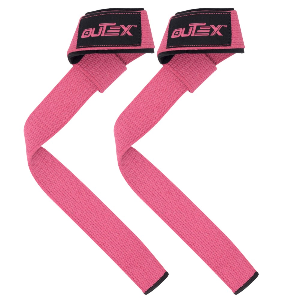 Lifting Wrist Straps Pink 24 inch