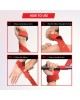 Lifting Wrist Straps Red with Silicone 24 inch