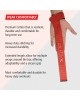 Lifting Wrist Straps Red with Silicone 24 inch