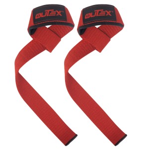 Lifting Wrist Straps Red 24 inch