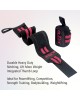 Wrist Wraps for Weightlifting Black/Dark Pink, 18”