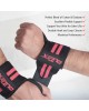 Wrist Wraps for Weightlifting Black/Dark Pink, 18”