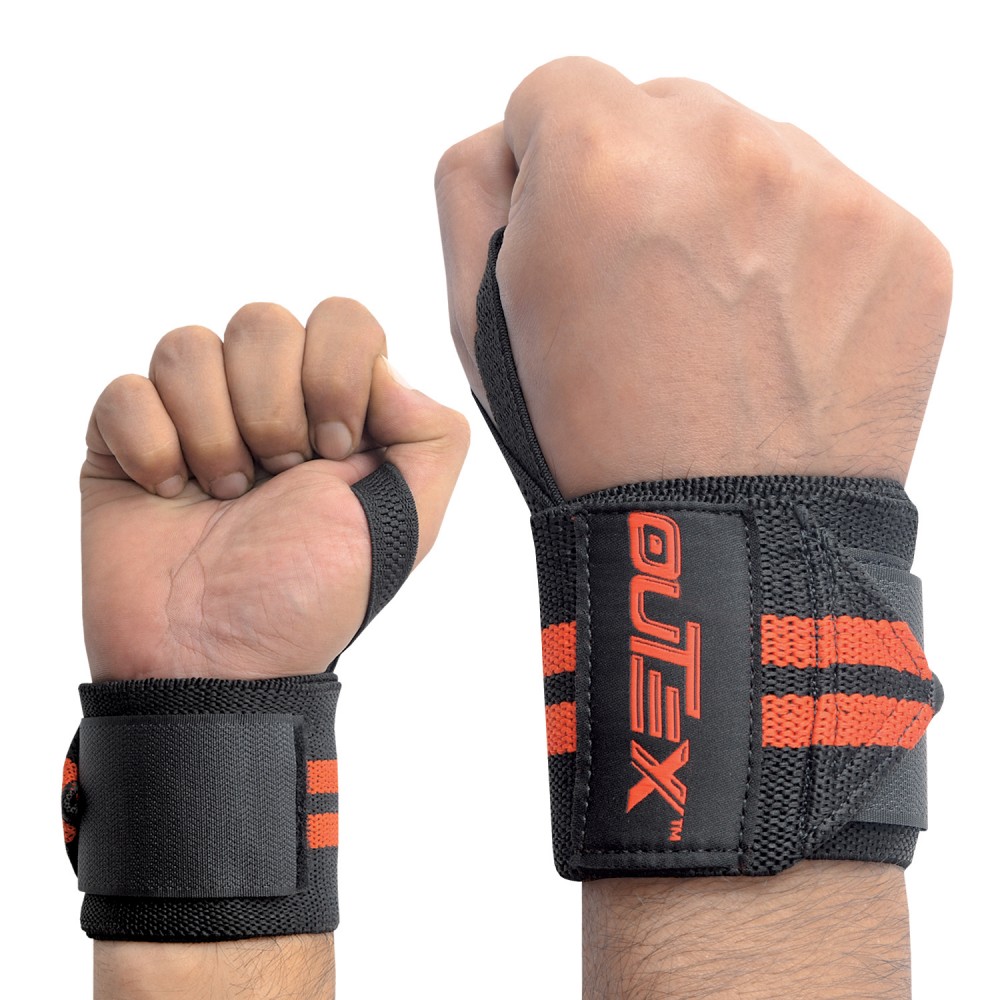 Wrist Wraps for Weightlifting Black/Red, 18”