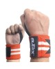 Wrist Wraps for Weightlifting Red/White, 18”